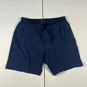 Ten Thousand Interval Shorts Blue 7" Inseam Lined Gym Training Men’s Medium